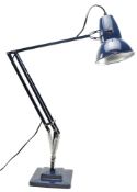HERBERT TERRY - VINTAGE ANNIVERSARY SPECIAL REPRODUCTION ANGLEPOISE LAMP IN NAVY BLUE