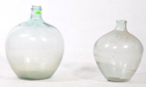 TWO VINTAGE 20TH CENTURY CARBOYS