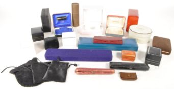 COLLECTION OF LATE 20TH CENTURY VINTAGE JEWELLERY BOXES