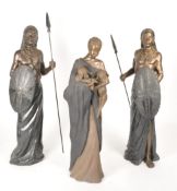 COLLECTION OF KENYAN MAASAI TRIBE FIGURES