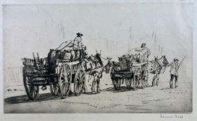 FRANCIS DODD (1874-1949) - COALMEN - DRYPOINT ETCHING