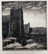 FREDERICK LANDSEER MAUR GRIGGS - 'SYDE, COTSWOLD' - 1935 ETCHING