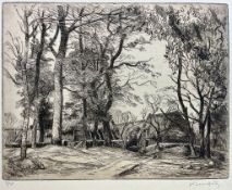 ADOLPHE-MARIE BEAUFRERE - COTONARD, FRANCE - 1910 DRYPOINT ETCHING