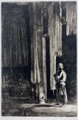 ERNEST STEPHEN LUMSDEN - THE ACOLYTE - 1920 DRYPOINT ETCHING