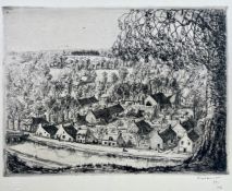 JEAN FRELAUT (1879-1954) - SAIN NICOLAS DES EAUX - 1927 ETCHING