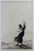 KERR EBY (1889-1946) - ON TOP OF THE WORLD - 1928 DRYPOINT ETCHING