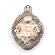 HALLMARKED IRISH SILVER DUBLIN COUNTY FOOTBALL LEAGUE MEDAL