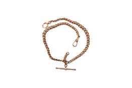 EARLY 20TH CENTURY HALLMARKED 9CT GOLD ALBERT CHAIN