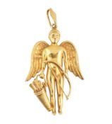 18CT GOLD GREEK NECKLACE PENDANT IN THE FORM OF EROS