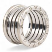 BULGARI 18CT WHITE GOLD B.ZERO 1 FOUR BAND RING