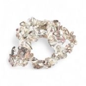 PETER EIN-HOLD BRUTALIST ABSTRACT SILVER BROOCH PIN