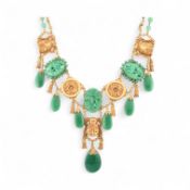 SIGNED VINTAGE ASKEW LONDON BUDDHA NECKLACE