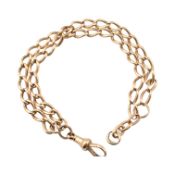 15CT GOLD WATCH CHAIN BRACELET