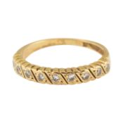 HALLMARKED 18CT GOLD & DIAMOND ETERNITY RING