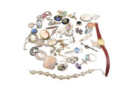 COLLECTION OF ANTIQUE VINTAGE MODERN JEWELLERY