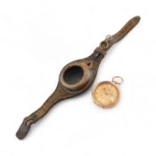 EARLY 20TH CENTURY GOLD SWISS FOB WATCH