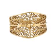 18CT GOLD FILIGREE RING