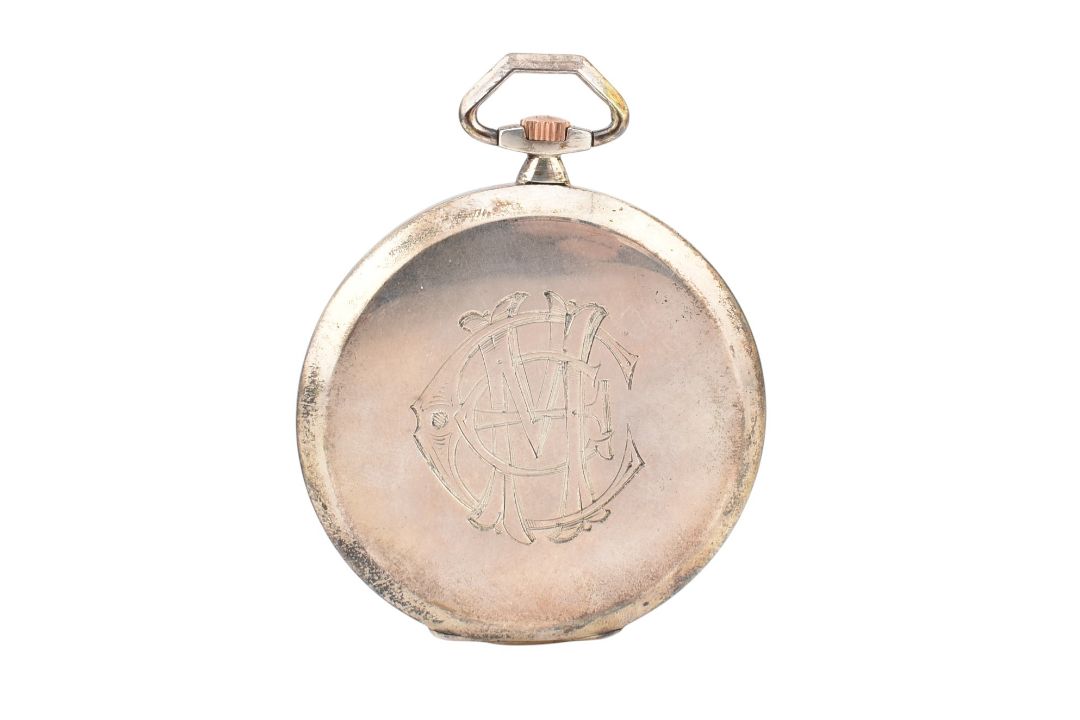 1920S OMEGA SILVER ART DECO POCKET WATCH - Image 2 of 7