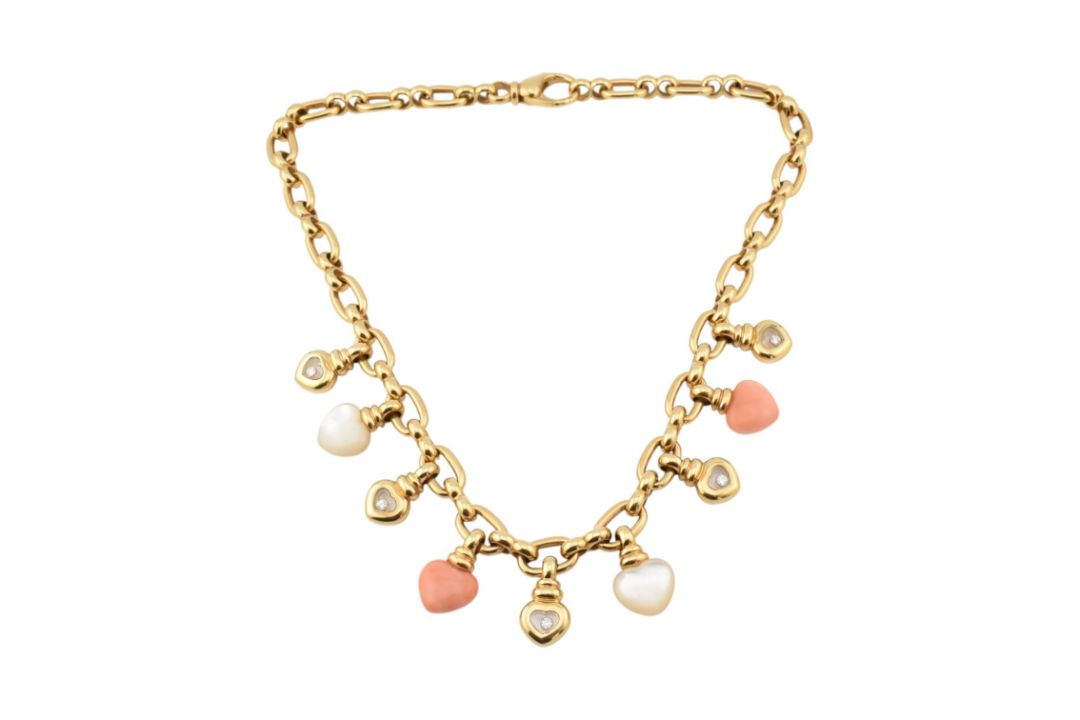 1990S CHOPARD 18CT GOLD HAPPY DIAMONDS HEART CHARM NECKLACE - Image 3 of 8