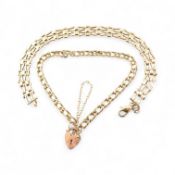 TWO 9CT GOLD BRACELETS
