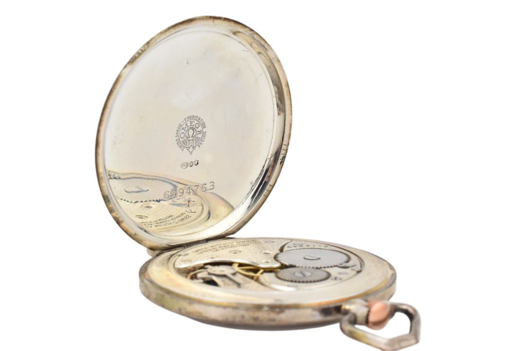 1920S OMEGA SILVER ART DECO POCKET WATCH - Image 7 of 7