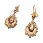 PAIR OF 19TH CENTURY PENDANT EARRINGS