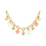 1990S CHOPARD 18CT GOLD HAPPY DIAMONDS HEART CHARM NECKLACE