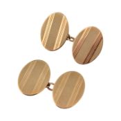 PAIR OF HALLMARKED 9CT GOLD CUFFLINKS