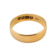 HALLMARKED 22CT GOLD WIDE BAND RING