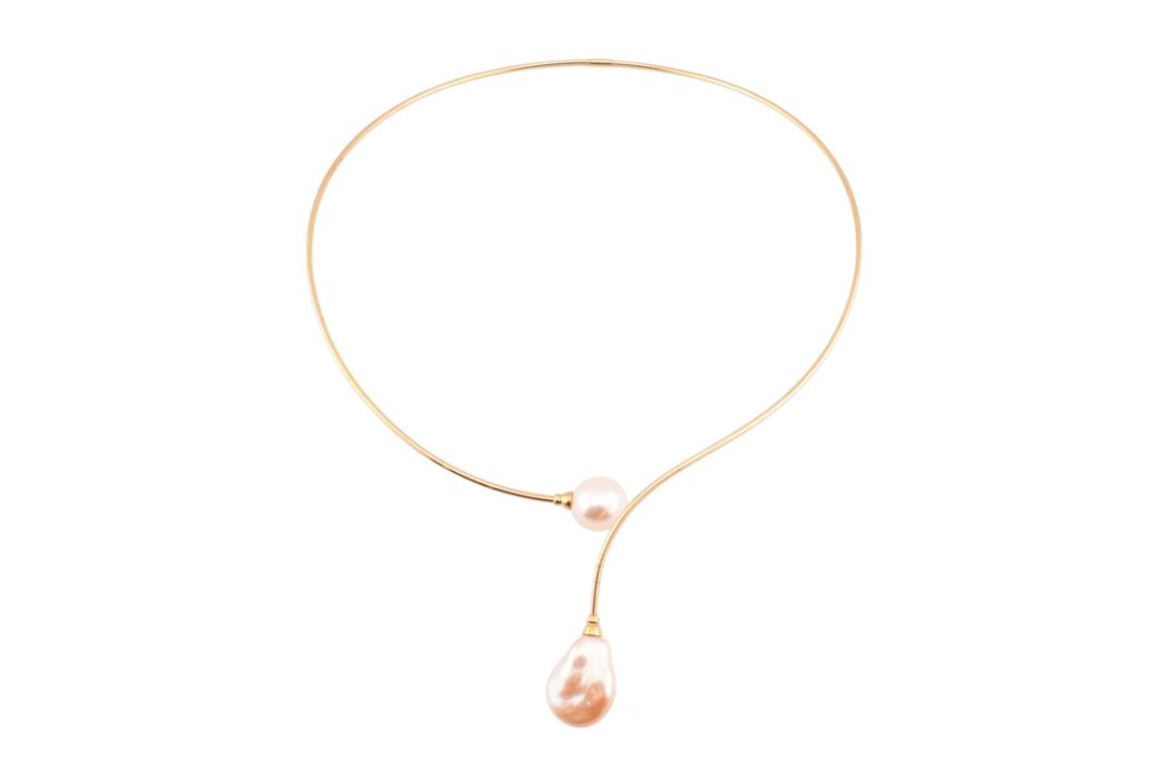 18CT GOLD & SOUTH SEA PEARL COLLAR NECKLACE - Image 4 of 5
