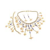 1990S LIBERTY OF LONDON NECKLACE, BRACELET & EARRING SUITE