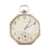 1920S 14CT GOLD E HOWARD WATCH COMPANY USA POCKET WATCH