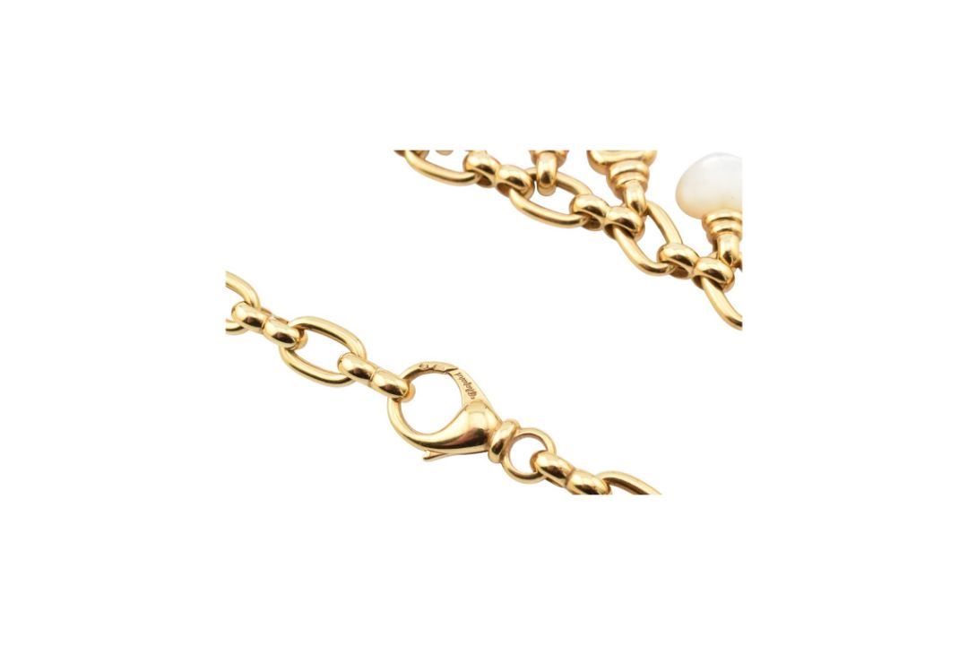 1990S CHOPARD 18CT GOLD HAPPY DIAMONDS HEART CHARM NECKLACE - Image 8 of 8