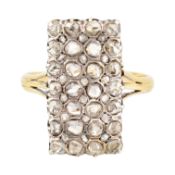 19TH CENTURY DIAMOND PANEL RING