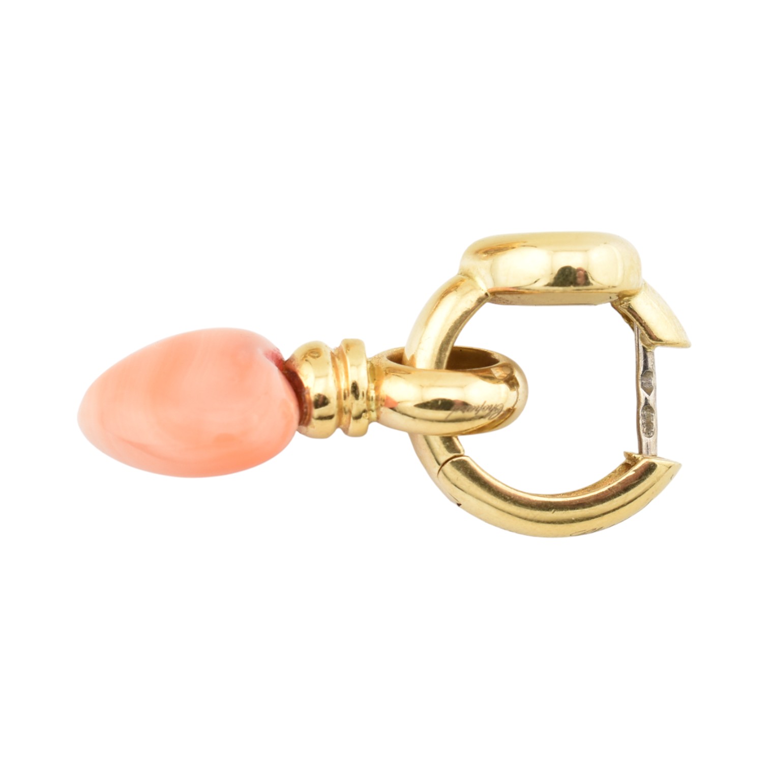 PAIR 1990S CHOPARD HAPPY DIAMONDS HEART CHARM EARRINGS - Image 6 of 10