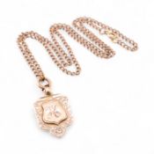 1930S 9CT GOLD MEDAL PENDANT