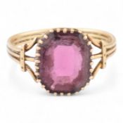 19TH CENTURY GOLD & GARNET RING