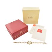 1960S HALLMARKED 9CT GOLD OMEGA WRISTWATCH