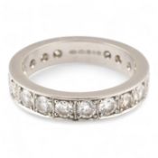 HALLMARKED 950 PLATINUM & DIAMOND RING