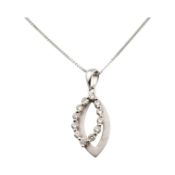 WHITE GOLD & DIAMOND PENDANT NECKLACE