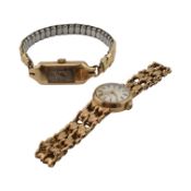 HALLMARKED 9CT GOLD ACCURIST LADIES WRISTWATCH