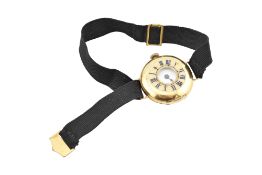 EARLY 20TH CENTURY 18CT GOLD HALF HUNTER WRISTWATCH