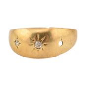 18CT GOLD & DIAMOND RING AF