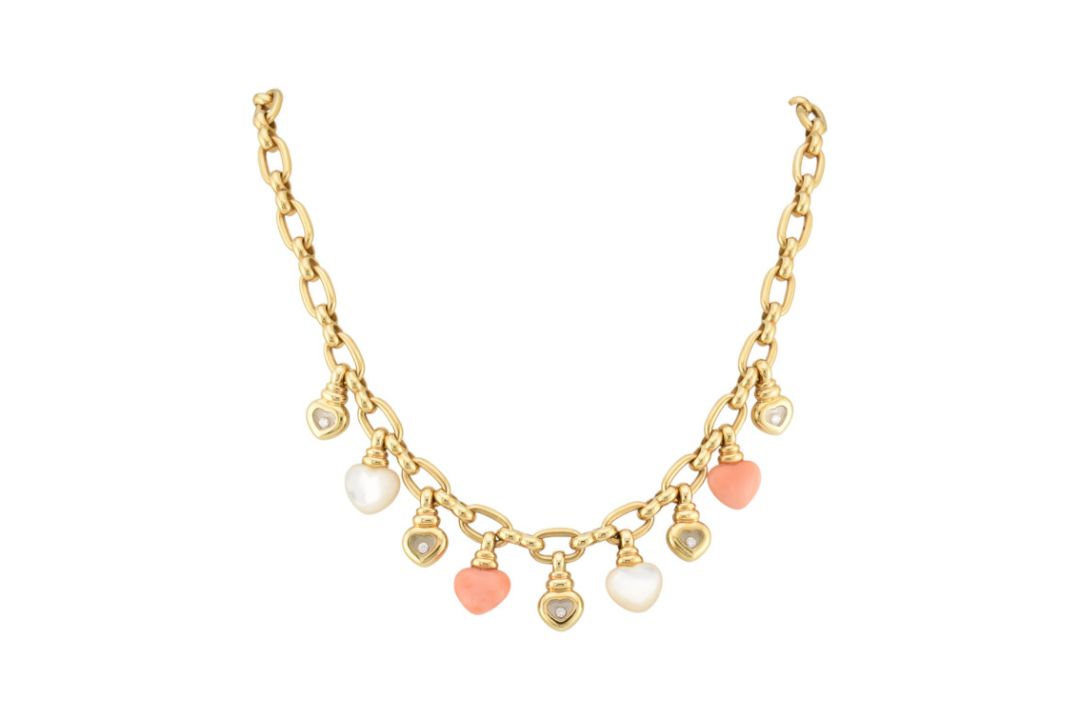 1990S CHOPARD 18CT GOLD HAPPY DIAMONDS HEART CHARM NECKLACE - Image 2 of 8