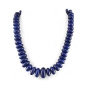 VINTAGE LAPIS LAZULI BEAD NECKLACE