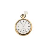 USHER & COLE EDWARDIAN HALLMARKED 18CT GOLD POCKET WATCH