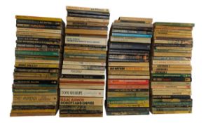 SCIFI PULP FICTION. LARGE COLLECTION OF READ PAPERBACK SCIENCE FICTION BOOKS