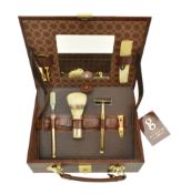 W. A. GOOLD - VINTAGE LEATHER GROOMING KIT IN FITTED SUITCASE