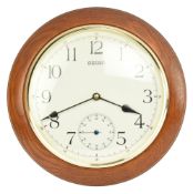 SEIKO - VINTAGE TEAK FRAMED WALL HANGING CLOCK