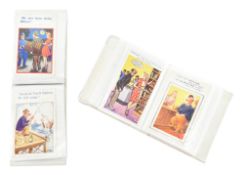 COMIC POSTCARDS - COLLECTION OF APPROX 115 CARDS IN TWO ABLUMS